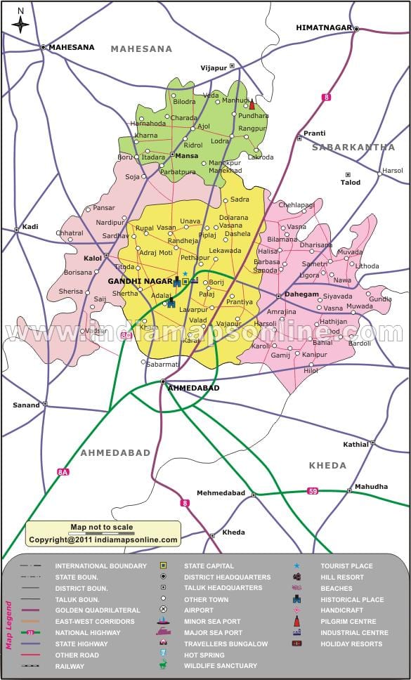 バンガロールgandhinagar地図