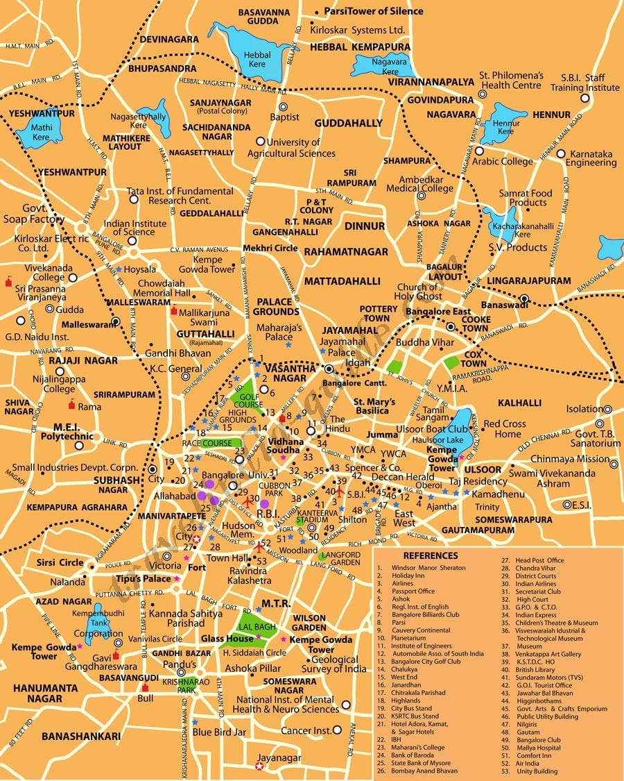 バンガロール地図