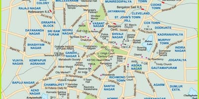 地図のベンガルール