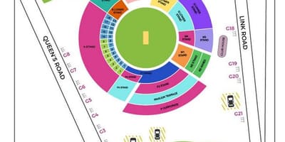 バンガロールクリケットスタジアム地図