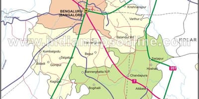 バンガロール市街地地図