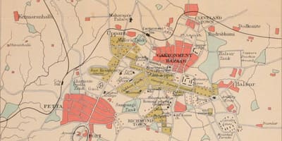 バンガロールの古地図