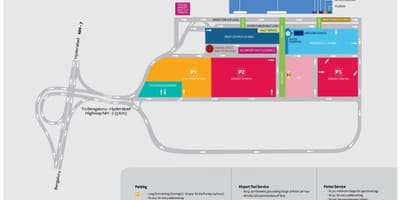 空港バンガロール地図